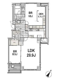 代官山桜の丘 302 間取り図