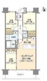 ザ・パームス祐天寺マスタープレイス 2階 間取り図