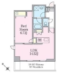 リージア西新宿O-PLACE 901 間取り図