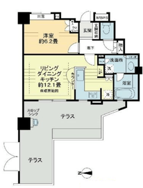 ライオンズシティ中野ファースト 1階 間取り図