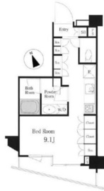 イトーピア目白カレン 9階 間取り図