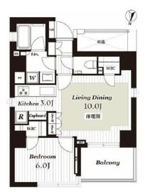 オープンレジデンシア神楽坂並木通り 3階 間取り図