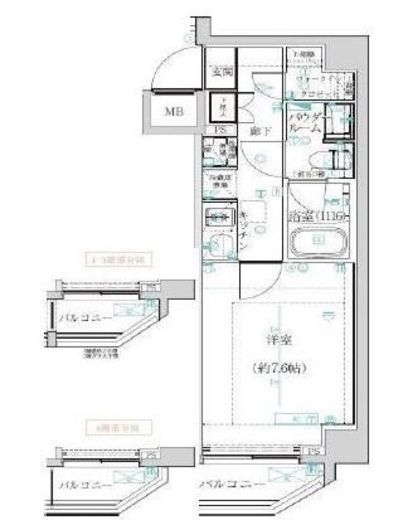 アルテシモカルド 4階 間取り図