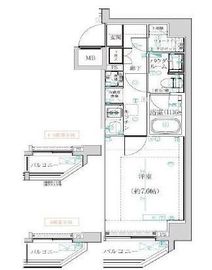 アルテシモカルド 4階 間取り図