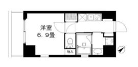 リズムハイブ中目黒 601 間取り図