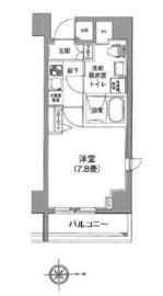 アイル秋葉原ノースドゥーエ 8階 間取り図