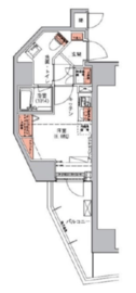 ハーモニーレジデンス三田 1003 間取り図