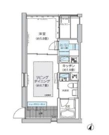 ガーデニエール砧ウエスト 540 間取り図