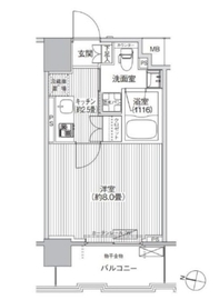 コスモグランス南品川 403 間取り図