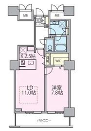 ロイヤルパークスタワー南千住 1202 間取り図