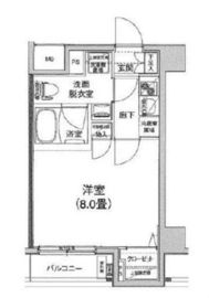 ルフレプレミアム芝公園 10階 間取り図