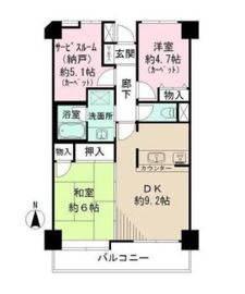 メゾン白金 3階 間取り図