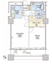 レジディアタワー上池袋 タワー棟 1404 間取り図