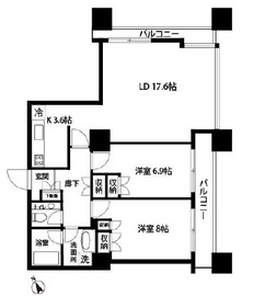 グランパークハイツ 2301 間取り図