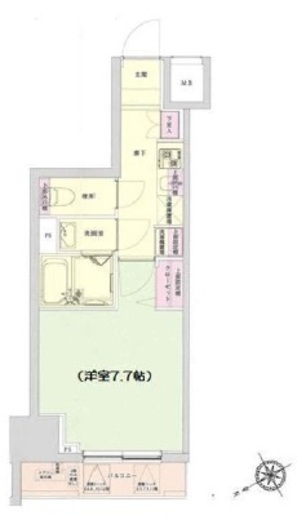 アイル銀座京橋壱番館 4階 間取り図