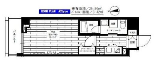 ステージファースト仲御徒町 8階 間取り図
