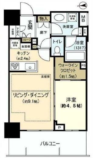 パークタワー西新宿エムズポート 8階 間取り図