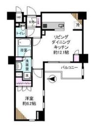 ジオ新宿百人町 5階 間取り図