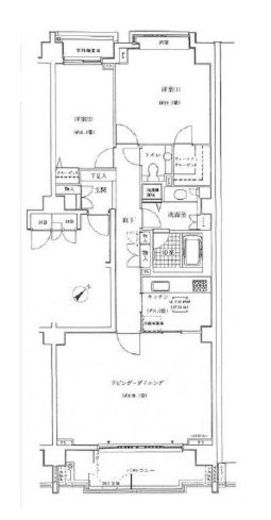 パークハウス六本木麻布三河台 5階 間取り図