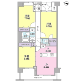 ソアラノーム碑文谷 402 間取り図