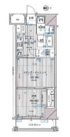 シティインデックス武蔵小山 6階 間取り図