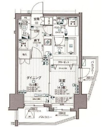 日神デュオステージ中野坂上NEXT 3階 間取り図