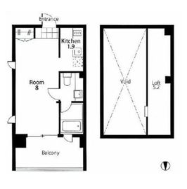 ベルファース東麻布テラス 803 間取り図