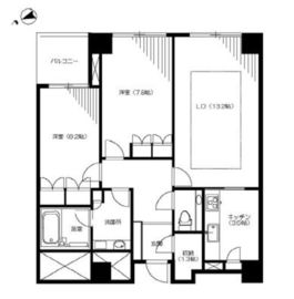 青山ザ・タワー 8階 間取り図