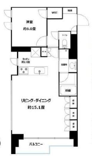 ディアナコート駒場翠景 5階 間取り図