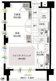 ディアナコート駒場翠景 3階 間取り図