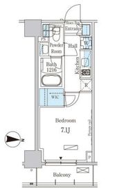 パークアクシス押上サウス 802 間取り図