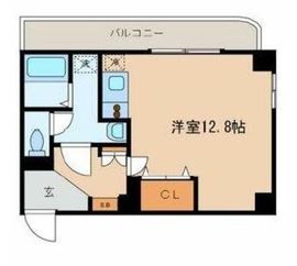 メイフェアハウス三田 407 間取り図