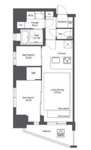 コンフォリア新御徒町 901 間取り図