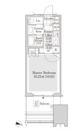 ラ・トゥール新宿アネックス 405 間取り図