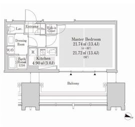 ラ・トゥール新宿アネックス 603 間取り図