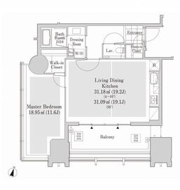 ラ・トゥール新宿アネックス 616 間取り図