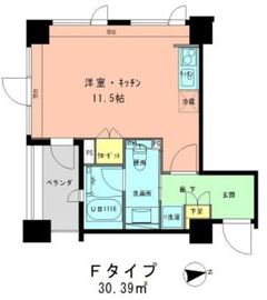 ラフィネジュ学芸大学 402 間取り図