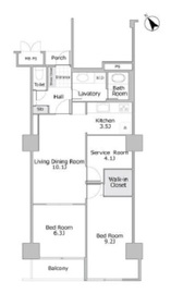 ドミール南青山 7階 間取り図