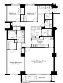 麻布第一マンションズ 211 間取り図