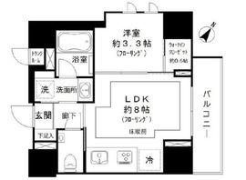 ピアース麻布十番 4階 間取り図