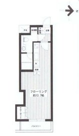アデニウム東神田 A208 間取り図