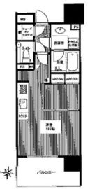 クレヴィア森下駅前 6階 間取り図