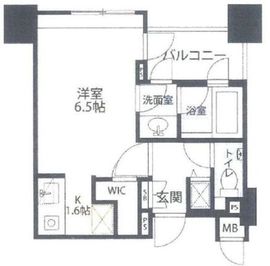クオリア広尾 6階 間取り図
