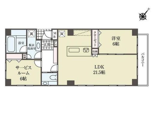 松濤リヴェール 101 間取り図