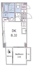 アビテ市ヶ谷仲之町 2階 間取り図