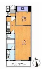 アリーサコート 405 間取り図