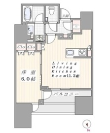 ディアナコート文京本郷台 5階 間取り図