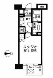 レジディア新宿イースト2 302 間取り図