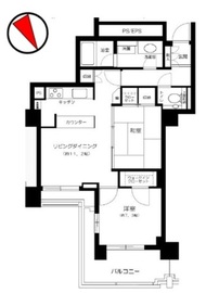 アトラスタワー小石川 15階 間取り図
