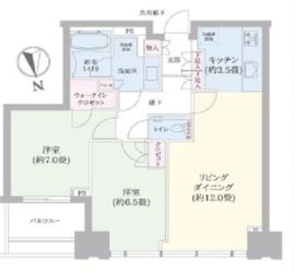 シティタワーズ豊洲ザ・シンボル 20階 間取り図